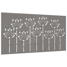 Carica l&#39;immagine nel visualizzatore di Gallery, Decorazione Muro da Giardino 105x55 cm Fiore in Acciaio Corten