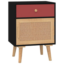 Laden Sie das Bild in den Galerie-Viewer, Comodini 2 pz Neri 40x30x55 cm in Legno Multistrato