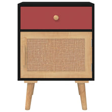 Laden Sie das Bild in den Galerie-Viewer, Comodini 2 pz Neri 40x30x55 cm in Legno Multistrato