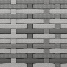 Load image into Gallery viewer, Divano lineare da Giardino con Cuscini Grigi 2pz Polyrattan Grigio