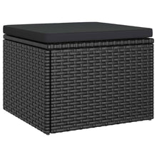 Carica l&#39;immagine nel visualizzatore di Gallery, Divano a L da Giardino 3 Posti con Tetto in Polyrattan Nero