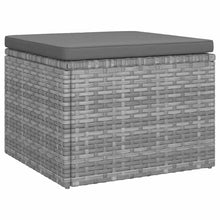 Carica l&#39;immagine nel visualizzatore di Gallery, Divano a L da Giardino 3 Posti con Tetto in Polyrattan Grigio