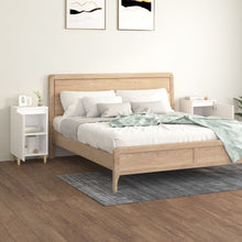 Load image into Gallery viewer, Comodini 2 pz Bianchi 40x35x70 cm in Legno Multistrato