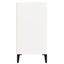 Load image into Gallery viewer, Comodini 2 pz Bianco Lucido 40x35x70 cm in Legno Multistrato