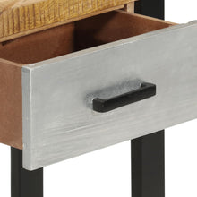 Carica l&#39;immagine nel visualizzatore di Gallery, Mobiletto Consolle 110x30x76 cm in Legno Massello Grezzo di Mango
