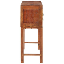 Carica l&#39;immagine nel visualizzatore di Gallery, Mobiletto Consolle 120x32x80 cm in Legno Massello Grezzo di Acacia
