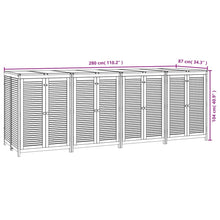 Load image into Gallery viewer, Box 8 ante da Giardino 280x87x104 cm in Massello di Acacia