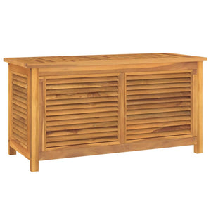 Baule da Giardino 114x50x58cm in Massello di Teak Marrone