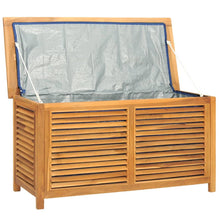 Carica l&#39;immagine nel visualizzatore di Gallery, Baule da Giardino 114x50x58cm in Massello di Teak Marrone