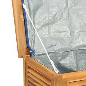 Baule da Giardino 114x50x58cm in Massello di Teak Marrone