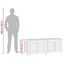 Carica l&#39;immagine nel visualizzatore di Gallery, Contenitore Giardino con Borsa 150x50x55 cm Legno Massello Teak