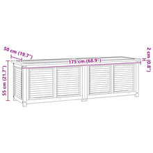 Carica l&#39;immagine nel visualizzatore di Gallery, Contenitore Giardino con Borsa 175x50x55 cm Legno Massello Teak