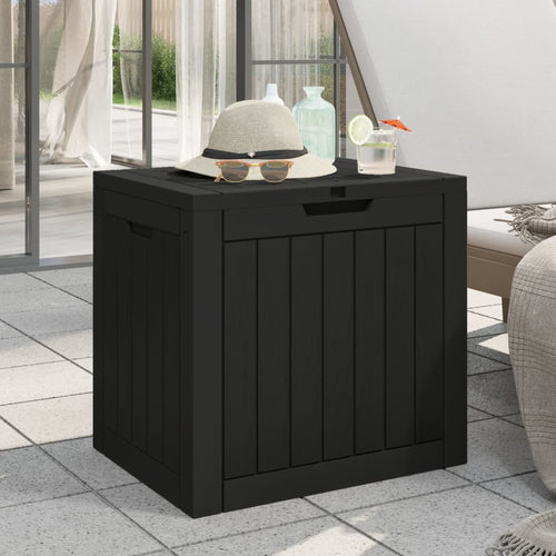 Box da Giardino Nero 55,5x43x53 cm in Polipropilene