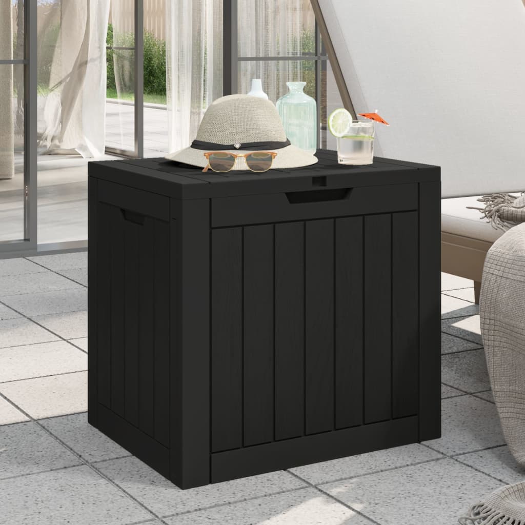 Box da Giardino Nero 55,5x43x53 cm in Polipropilene