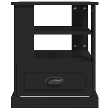 Load image into Gallery viewer, Mobiletto 1 Cassettino Nero 50x50x60 cm in Legno Multistrato
