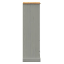 Charger l&#39;image dans la galerie, Libreria con 2 Cassetti 60x35x114,5 cm in Massello di Pino Grigio
