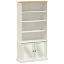 Load image into Gallery viewer, Libreria con 2 Ante 85x35x170 cm in Massello di Pino Bianco