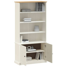 Load image into Gallery viewer, Libreria con 2 Ante 85x35x170 cm in Massello di Pino Bianco