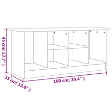 Load image into Gallery viewer, Panca Porta Scarpe Bianca 100x35x45 cm Legno Massello Pino