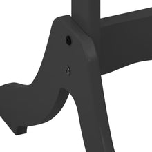 Carica l&#39;immagine nel visualizzatore di Gallery, Specchio Autoportante Nero 45,5x47,5x160 cm Legno Multistrato