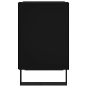 Comodini 2 pz Neri 40x30x50 cm in Legno Multistrato