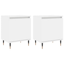 Carica l&#39;immagine nel visualizzatore di Gallery, Comodini 2 pz Bianchi 40x30x50 cm in Legno Multistrato