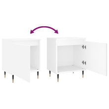 Carica l&#39;immagine nel visualizzatore di Gallery, Comodini 2 pz Bianchi 40x30x50 cm in Legno Multistrato