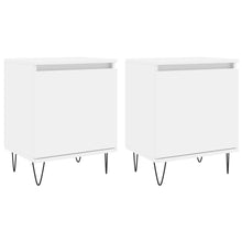 Carica l&#39;immagine nel visualizzatore di Gallery, Comodini 2 pz Bianchi 40x30x50 cm in Legno Multistrato