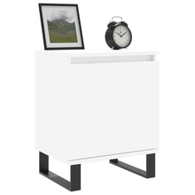 Load image into Gallery viewer, Comodini 2 pz Bianco Lucido 40x30x50 cm in Legno Multistrato