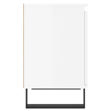 Load image into Gallery viewer, Comodini 2 pz Bianco Lucido 40x30x50 cm in Legno Multistrato