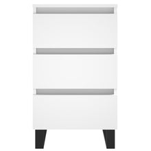 Load image into Gallery viewer, Comodini 2 pz Bianchi 40x35x69 cm in Legno Multistrato