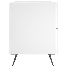 Load image into Gallery viewer, Comodini 2 pz Bianchi 40x35x47,5 cm in Legno Multistrato