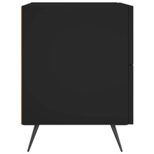 Laden Sie das Bild in den Galerie-Viewer, Comodini 2 pz Neri 40x35x47,5 cm in Legno Multistrato