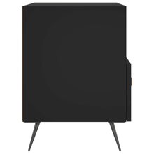Laden Sie das Bild in den Galerie-Viewer, Comodini 2 pz Neri 40x35x47,5 cm in Legno Multistrato