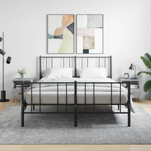 Load image into Gallery viewer, Comodini 2 pz Grigio Cemento 40x35x47,5 cm in Legno Multistrato