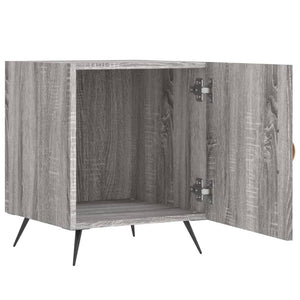Comodini 2 pz Grigio Sonoma 40x40x50 cm in Legno Multistrato