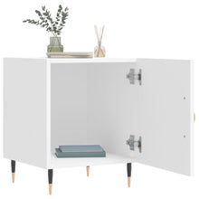Carica l&#39;immagine nel visualizzatore di Gallery, Comodini 2 pz Bianchi 40x40x50 cm in Legno Multistrato