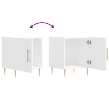 Carica l&#39;immagine nel visualizzatore di Gallery, Comodini 2 pz Bianchi 40x40x50 cm in Legno Multistrato