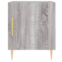 Laden Sie das Bild in den Galerie-Viewer, Comodini 2 pz Grigio Sonoma 40x40x50 cm in Legno Multistrato