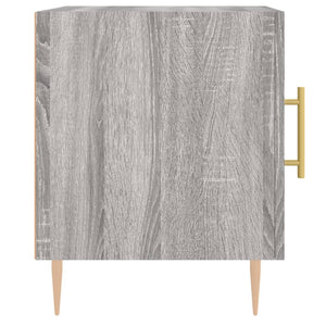 Comodini 2 pz Grigio Sonoma 40x40x50 cm in Legno Multistrato