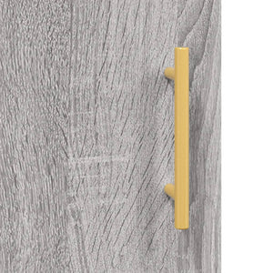 Comodini 2 pz Grigio Sonoma 40x40x50 cm in Legno Multistrato