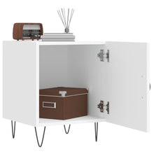 Load image into Gallery viewer, Comodini 2 pz Bianchi 40x40x50 cm in Legno Multistrato