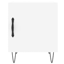 Load image into Gallery viewer, Comodini 2 pz Bianchi 40x40x50 cm in Legno Multistrato