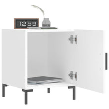 Load image into Gallery viewer, Comodini 2 pz Bianchi 40x40x50 cm in Legno Multistrato