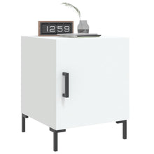 Load image into Gallery viewer, Comodini 2 pz Bianchi 40x40x50 cm in Legno Multistrato