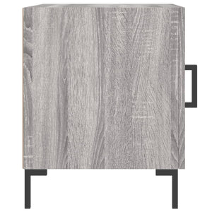 Comodini 2 pz Grigio Sonoma 40x40x50 cm in Legno Multistrato