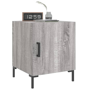 Comodini 2 pz Grigio Sonoma 40x40x50 cm in Legno Multistrato
