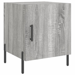 Comodini 2 pz Grigio Sonoma 40x40x50 cm in Legno Multistrato