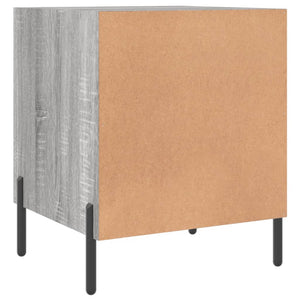 Comodini 2 pz Grigio Sonoma 40x40x50 cm in Legno Multistrato