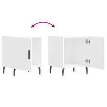 Carica l&#39;immagine nel visualizzatore di Gallery, Comodini 2 pz Bianchi 40x40x50 cm in Legno Multistrato